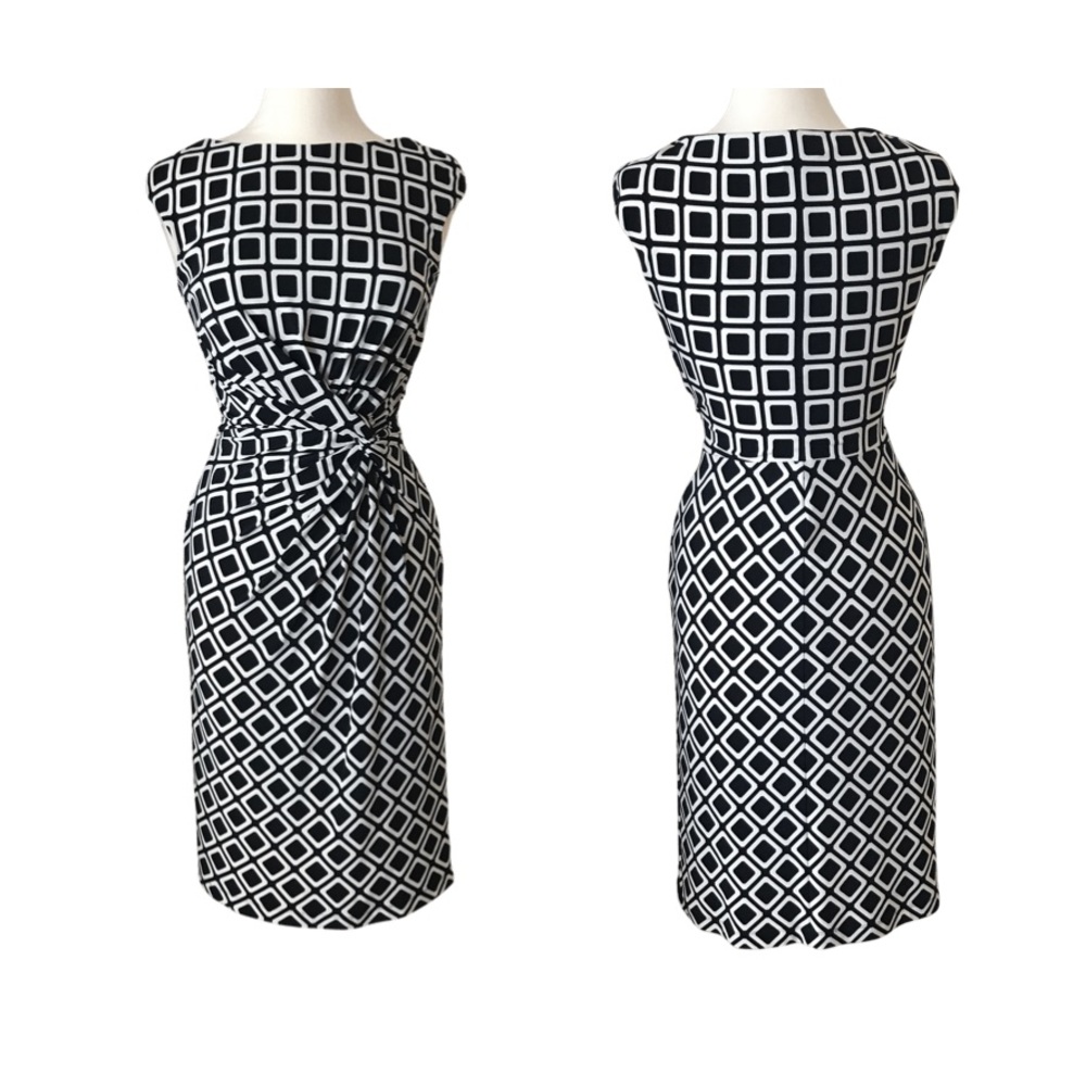 Ralph Lauren | Geometric Print KnottedJersey Dress